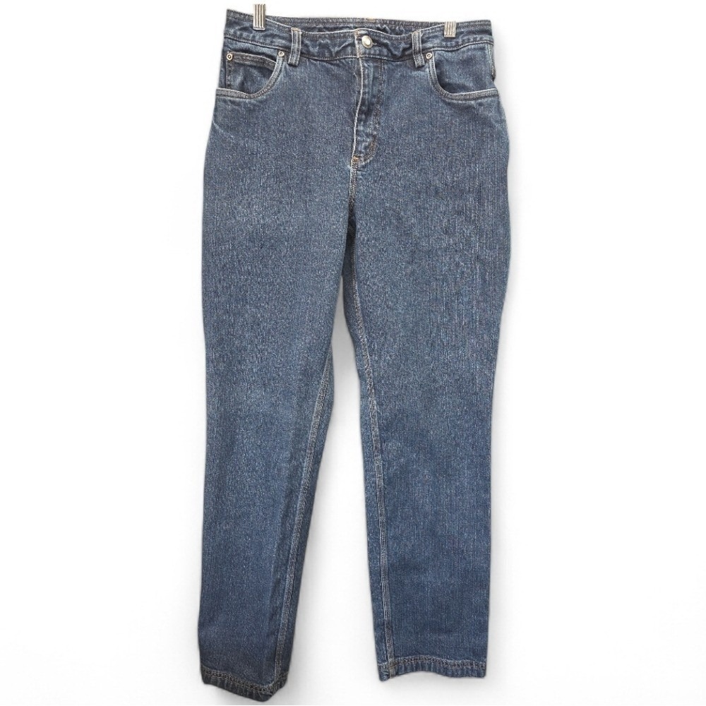 Duluth Trading Co Men's Denim Jeans 8X33 Utility Straight Leg Workwear Rugged